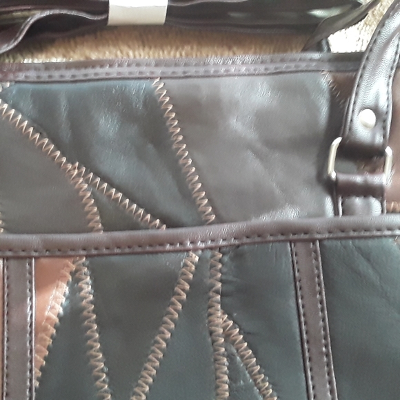 Patchwork Shoulder Strap Purse - Picture 3 of 4